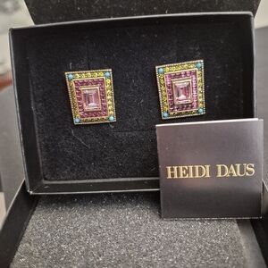Heidi Daus Multicolor Geometric Earrings